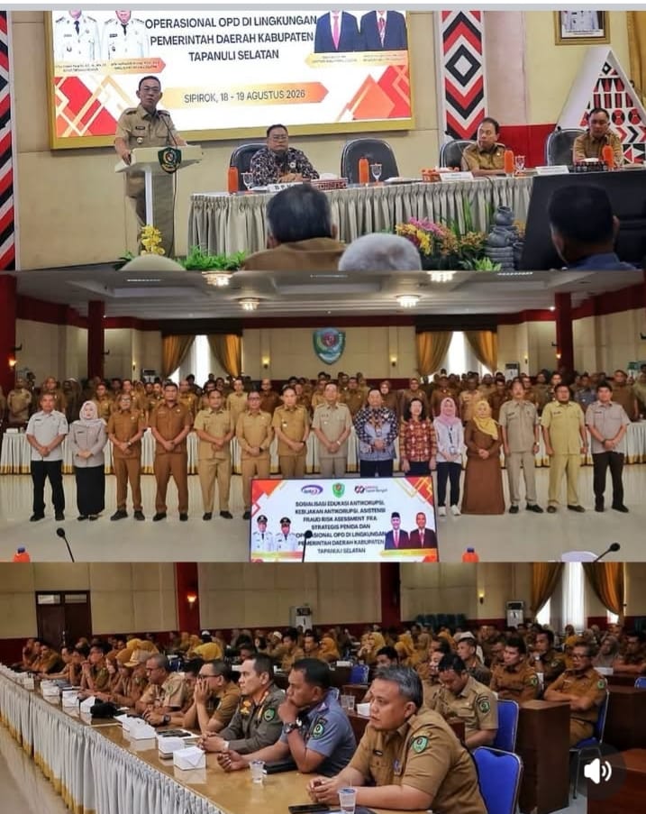 Pemkab Tapsel Perkuat Perang Melawan Korupsi, BPKP Dorong Pencegahan Fraud Sejak Dini